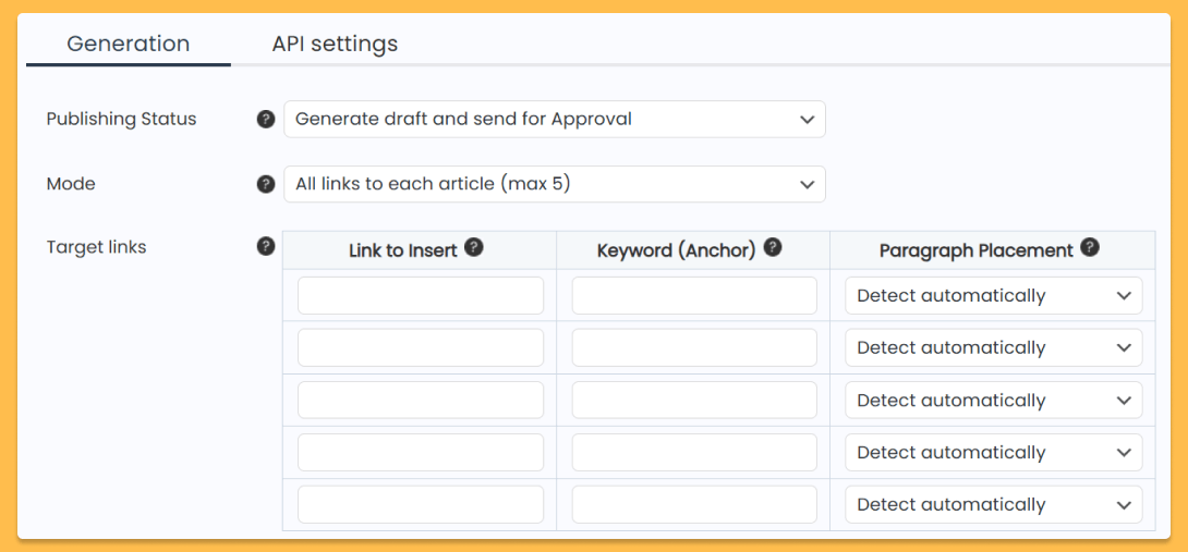 Configure Crosslinking Strategy - AIWU Smart Crosslinking