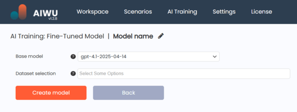 Create model