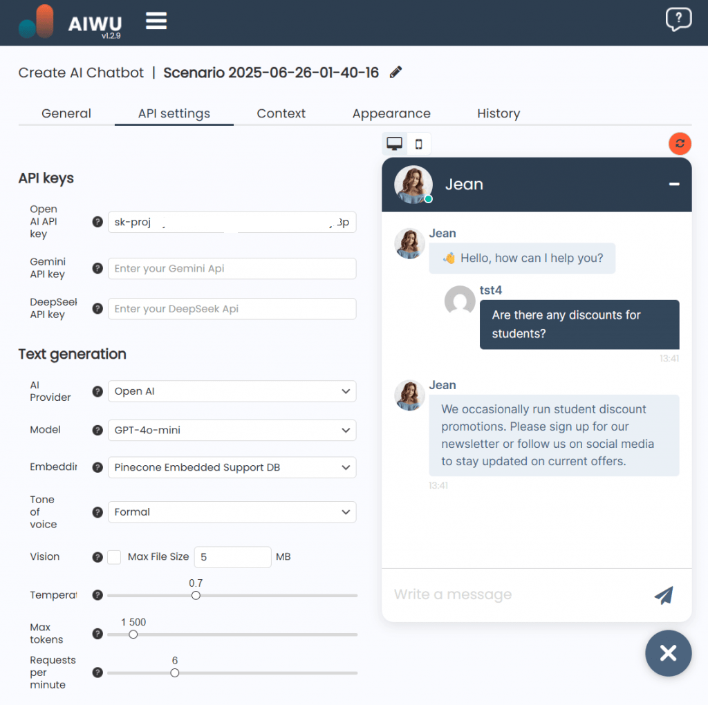 Deploying the Chatbot